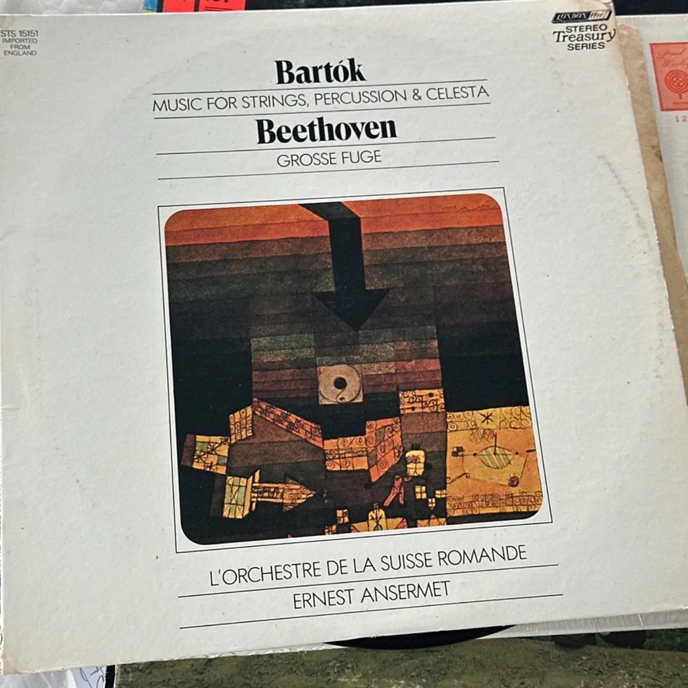 Bartók & Beethoven Album Cover with Abstract Design